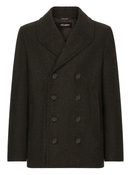  Dolce & Gabbana Buttoned Coat - Grey 