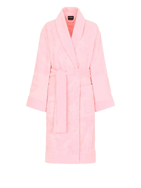  Dolce & Gabbana Casa Patch-pocket Bathrobe - Pink 