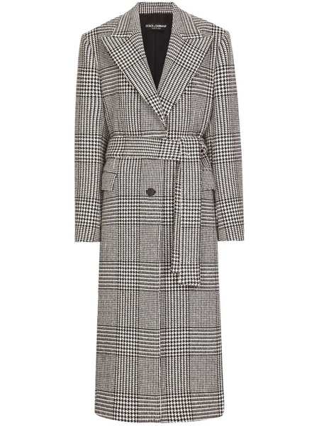  Dolce & Gabbana Check-pattern Coat - Grey 