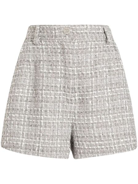  Dolce & Gabbana Checked Shorts - Grey 
