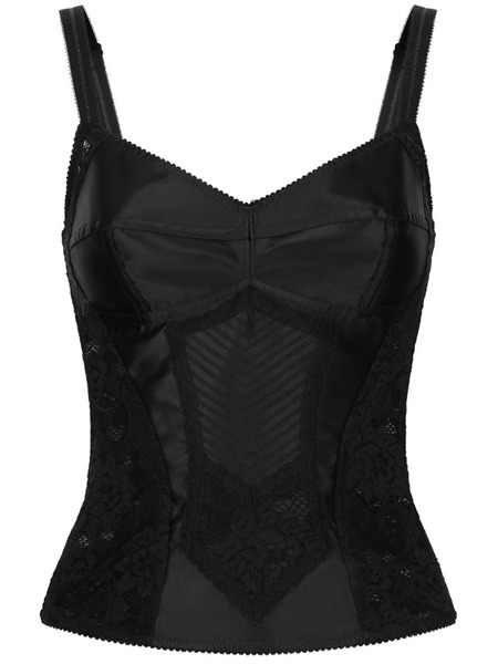  Dolce & Gabbana Corset-style Top - Black 