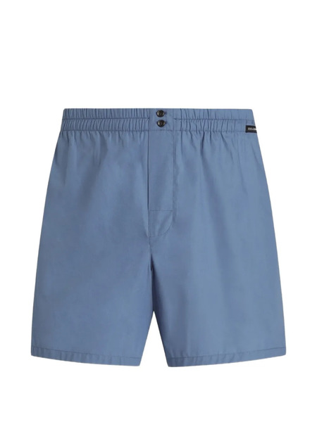  Dolce & Gabbana Cotton Poplin Boxer Shorts - Blue 