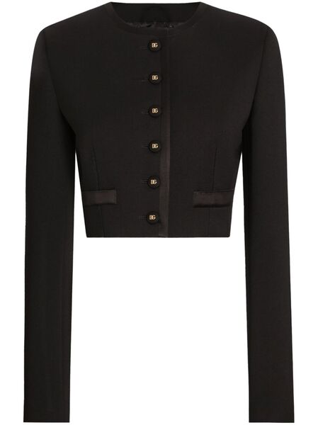  Dolce & Gabbana Cropped Jacket - Black 