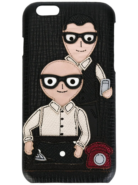  Dolce & Gabbana Designers Patch Iphone 6 Case - Black 
