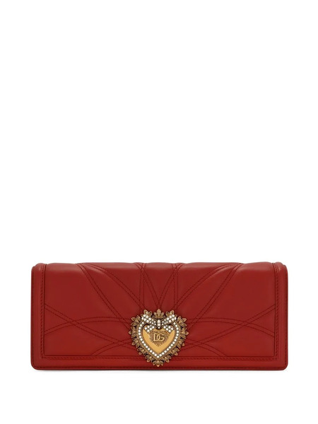  Dolce & Gabbana Devotion Quilted Shoulder Bag - Red 