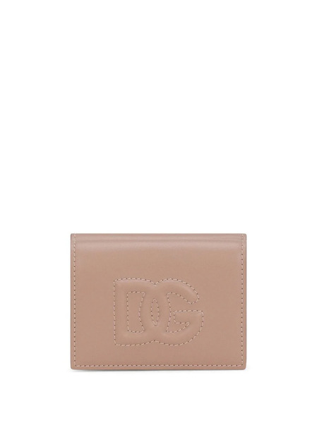  Dolce & Gabbana Dg-logo Leather Folded Wallet - Neutrals 