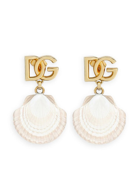 Dolce & Gabbana Dg Shell Drop Earrings - Gold 