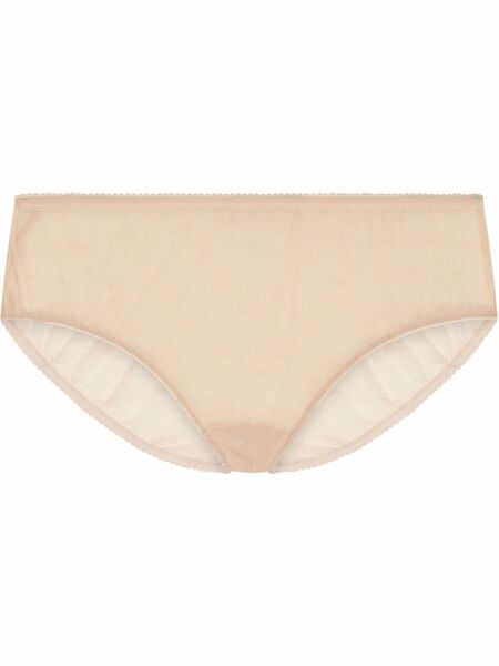  Dolce & Gabbana Dg Tulle Mid-rise Briefs - Neutrals 