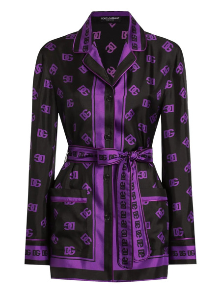  Dolce & Gabbana Dna Dg Logo-print Shirt - Black 