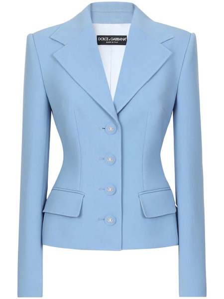  Dolce & Gabbana Dna Fitted Buttoned Jacket - Blue 