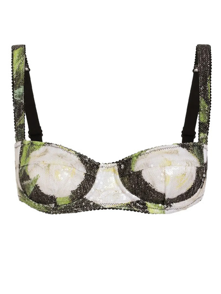  Dolce & Gabbana Dna Sequinned Bra - Black 