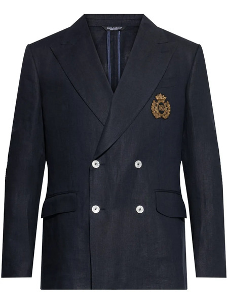  Dolce & Gabbana Double-breasted Blazer - Blue 