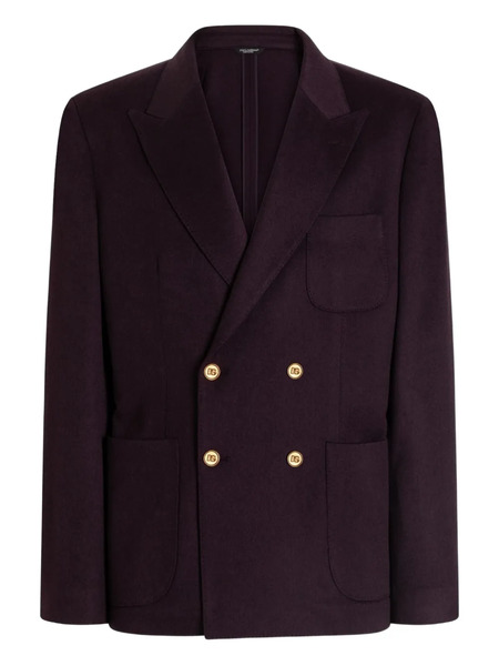  Dolce & Gabbana Double-breasted Button Jacket - Purple 