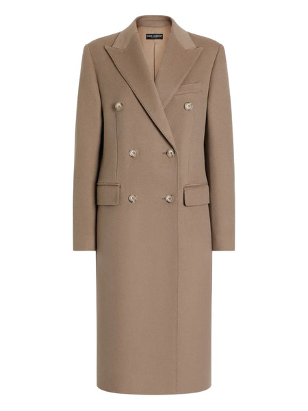  Dolce & Gabbana Double-breasted Coat - Brown 