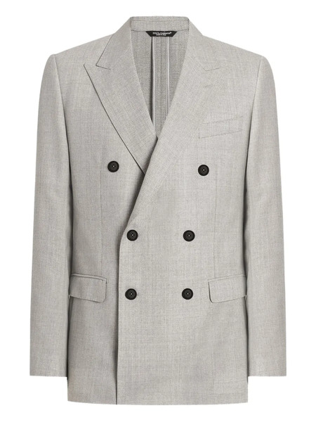  Dolce & Gabbana Double-breasted Jacket - Grey 