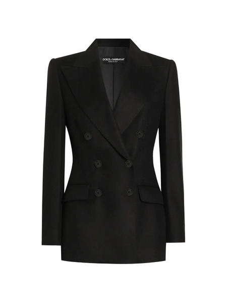  Dolce & Gabbana Double-breasted Pocket Jacket - Black 