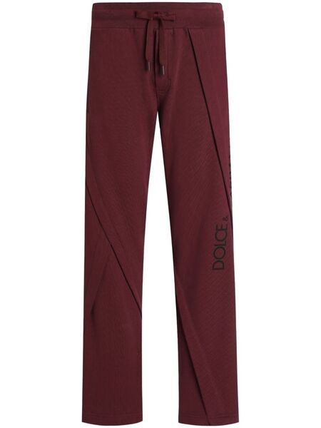 Dolce & Gabbana Drawstring Track Pants - Red 