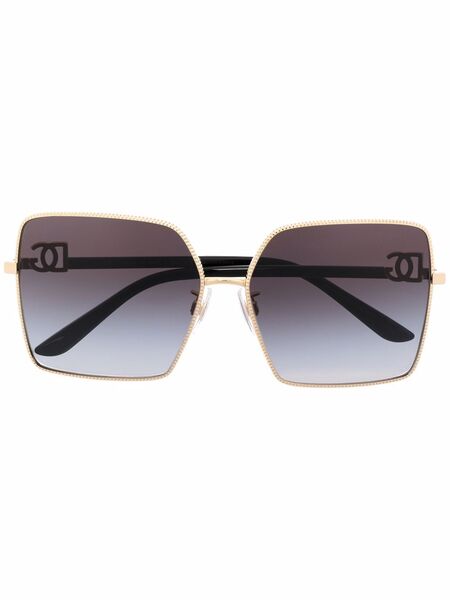  Dolce & Gabbana Eyewear Oversized Gradient Sunglasses - Gold 