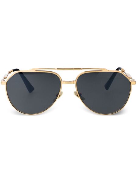  Dolce & Gabbana Eyewear Pilot-frame Sunglasses - Gold 