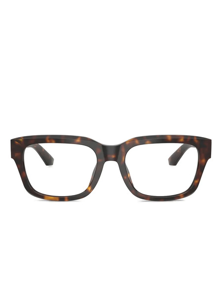  Dolce & Gabbana Eyewear Rectangle Acetate Frames - Brown 