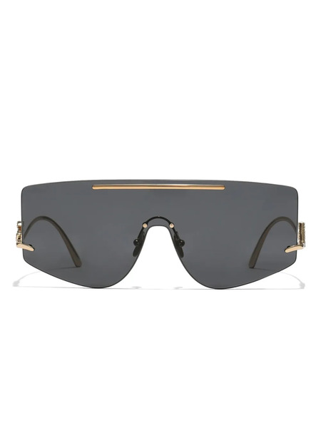  Dolce & Gabbana Eyewear Shield-frame Sunglasses - Gold 