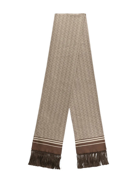 Dolce & Gabbana Geometric-pattern Fringed Scarf - Brown 