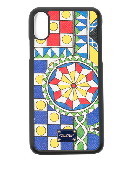  Dolce & Gabbana Geometric-pattern Phone Case - Black 