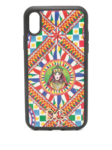  Dolce & Gabbana Geometric-print Iphone Xr Case - Red 