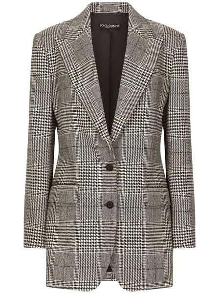  Dolce & Gabbana Glen-plaid Blazer - Grey 