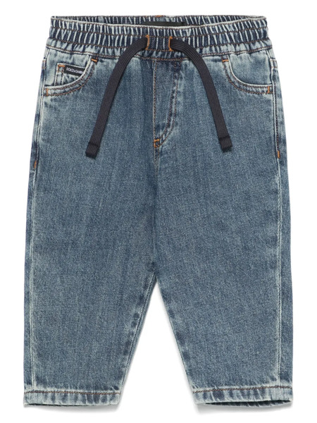  Dolce & Gabbana Kids Drawstring Jeans - Blue 