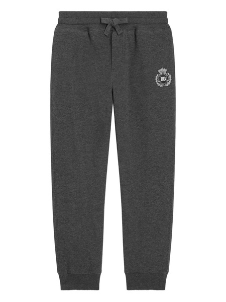  Dolce & Gabbana Kids Elasticated-ankle Track Pants - Grey 
