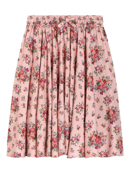  Dolce & Gabbana Kids Floral-print Skirt - Pink 