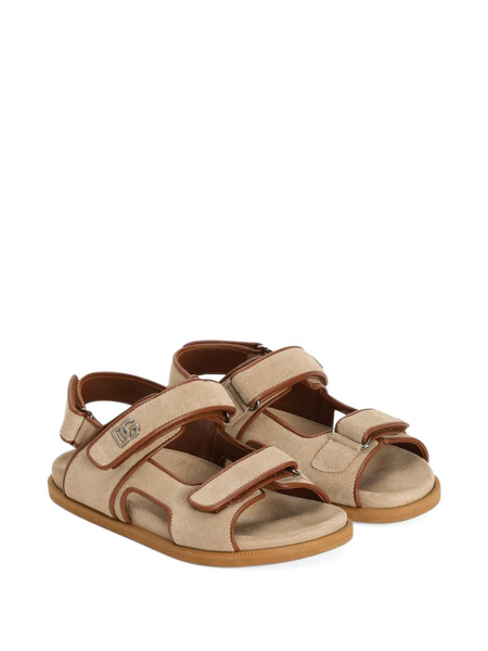  Dolce & Gabbana Kids Leather Sandals - Neutrals 
