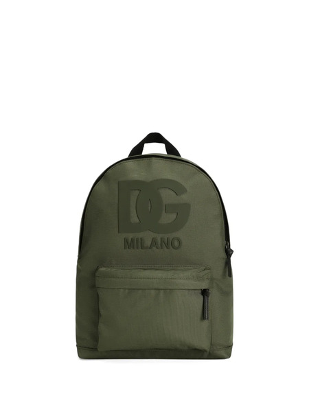  Dolce & Gabbana Kids Logo Backpack - Green 