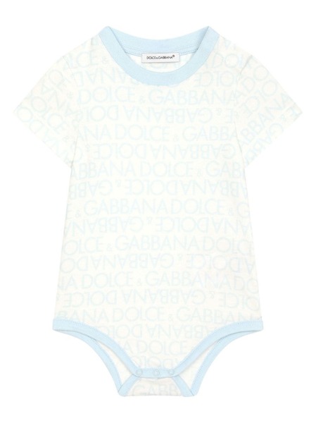  Dolce & Gabbana Kids Logomania-print Cotton Body - Blue 