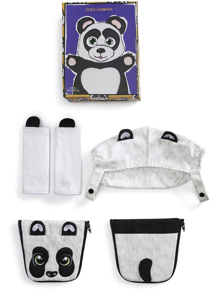 Dolce & Gabbana Kids Panda-print Baby Carrier Cover - Brown 