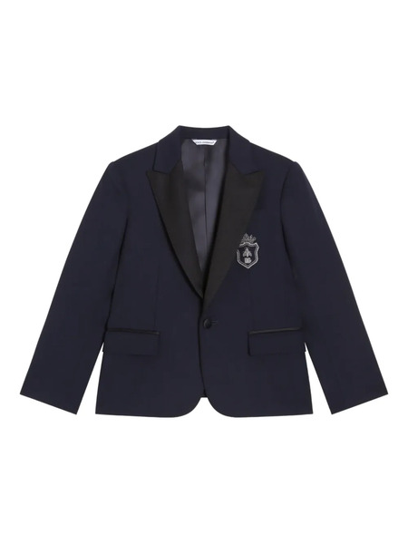  Dolce & Gabbana Kids Single-breasted Blazer - Blue 