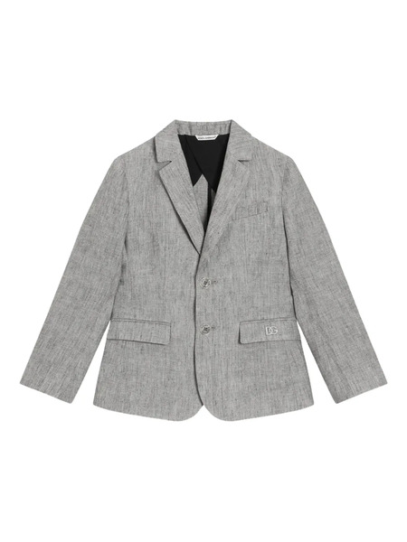  Dolce & Gabbana Kids Single-breasted Blazer - Grey 