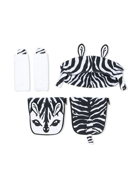  Dolce & Gabbana Kids Zebra-print Baby Carrier Cover - Black 