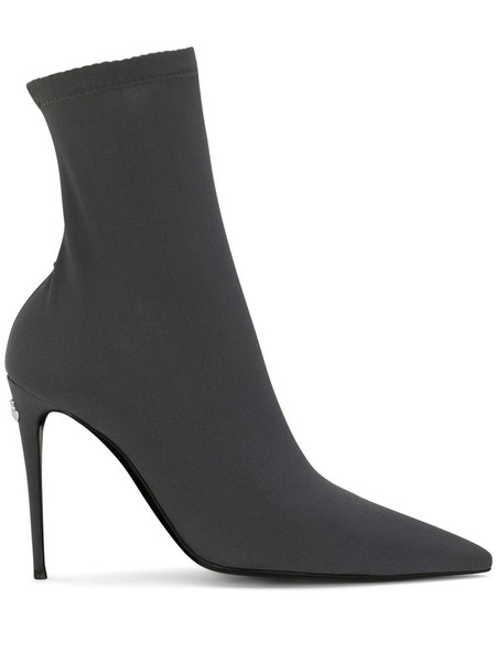  Dolce & Gabbana Kim Dolce&gabbana Sock Ankle Boots - Grey 