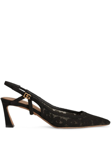  Dolce & Gabbana Lace-appliqué Pumps - Black 