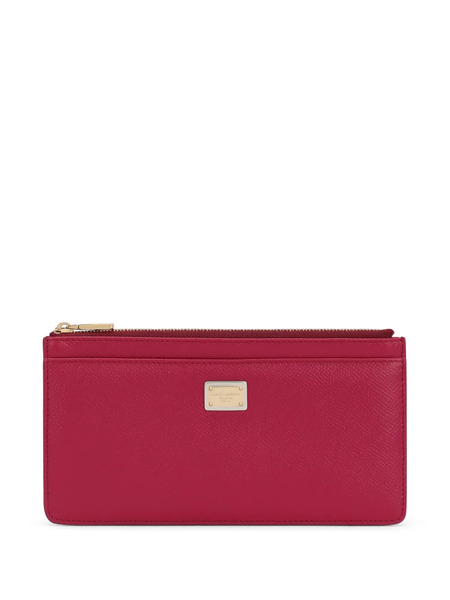 Dolce & Gabbana Large Dauphine Leather Wallet - Pink 