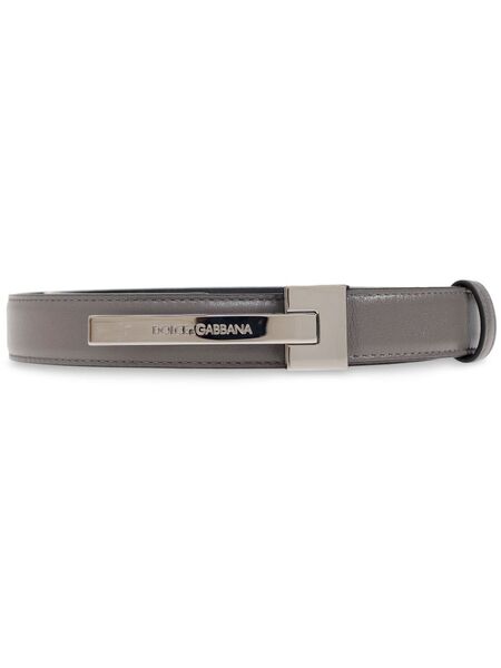  Dolce & Gabbana Leather Belt - Grey 