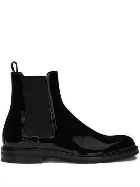  Dolce & Gabbana Leather Chelsea Boots - Black 