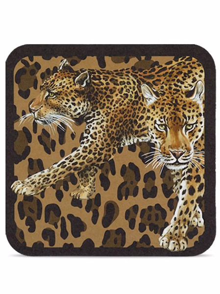  Dolce & Gabbana Leopard-print Coasters - Brown 
