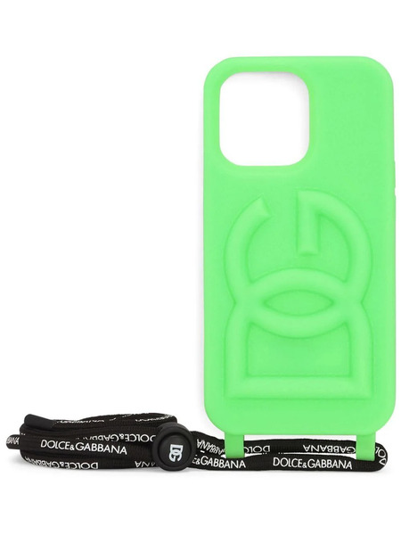  Dolce & Gabbana Logo-embossed Iphone 13 Pro Case - Green 