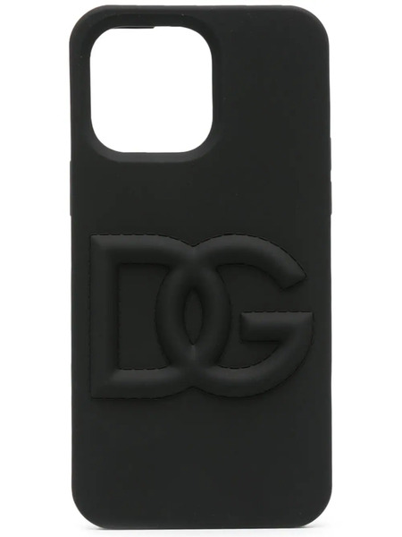  Dolce & Gabbana Logo-embossed Iphone 14 Pro Max Case - Black 