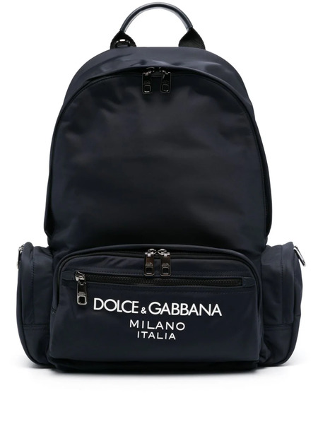  Dolce & Gabbana Logo-lettering Backpack - Black 