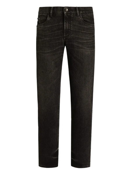  Dolce & Gabbana Logo-patch Jeans - Black 