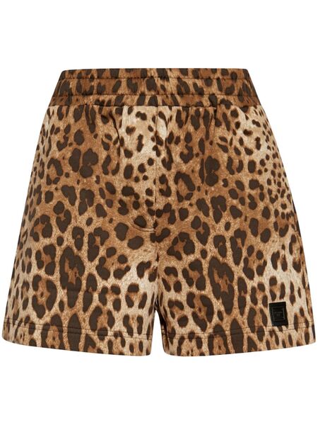  Dolce & Gabbana Logo-patch Shorts - Brown 